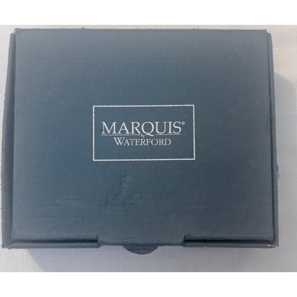 Marquis by Waterford Crystal Square Desk Clock with Original Box